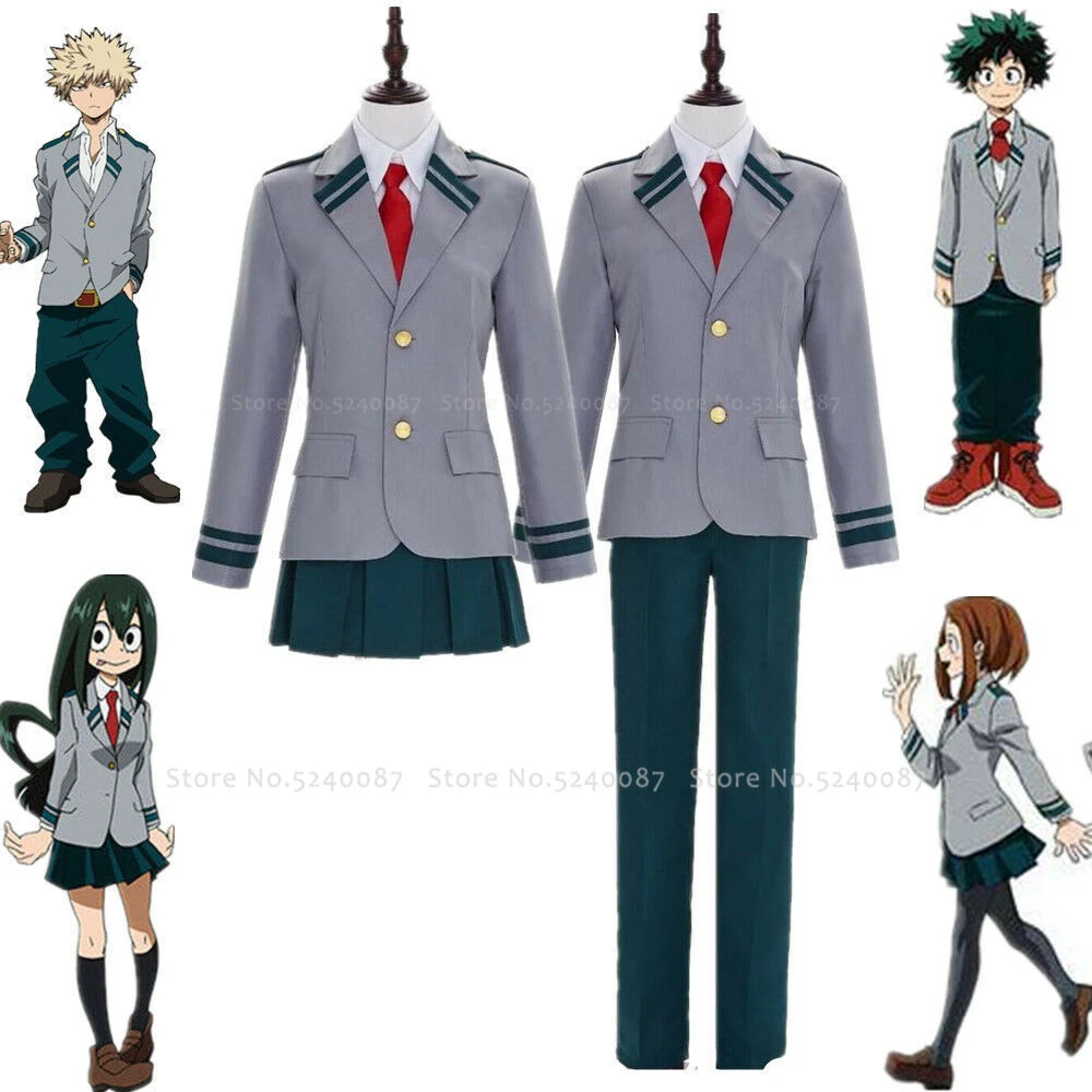 Парик из аниме My Hero Academy школьная форма Boku No academic куртки штаны Yaoyorozu Momo юбка Midoriya
