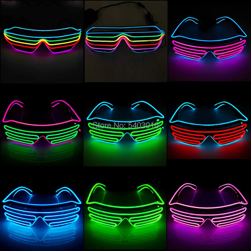 Горячий стиль EL неоновый светильник со спуском затвора светодиодный мигающий