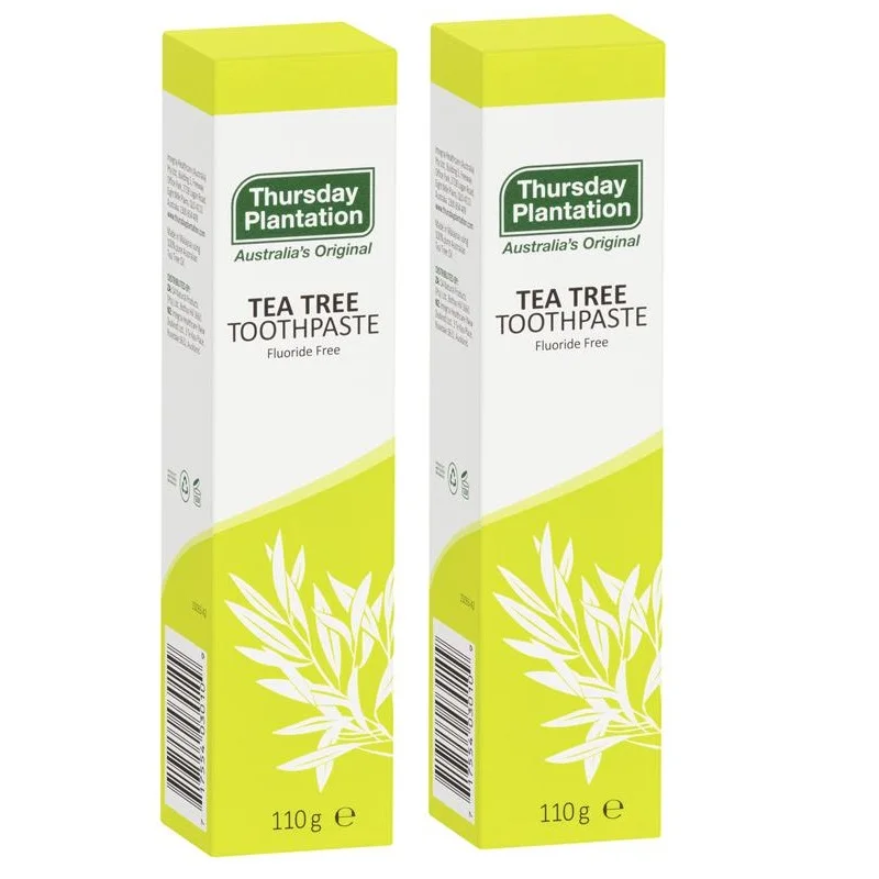 

2PCS Australia Thursday Tea Tree Toothpaste Fluoride Free Healthy Gums Cleans Teeth Fresh Mouth Tooth Decay Plaque