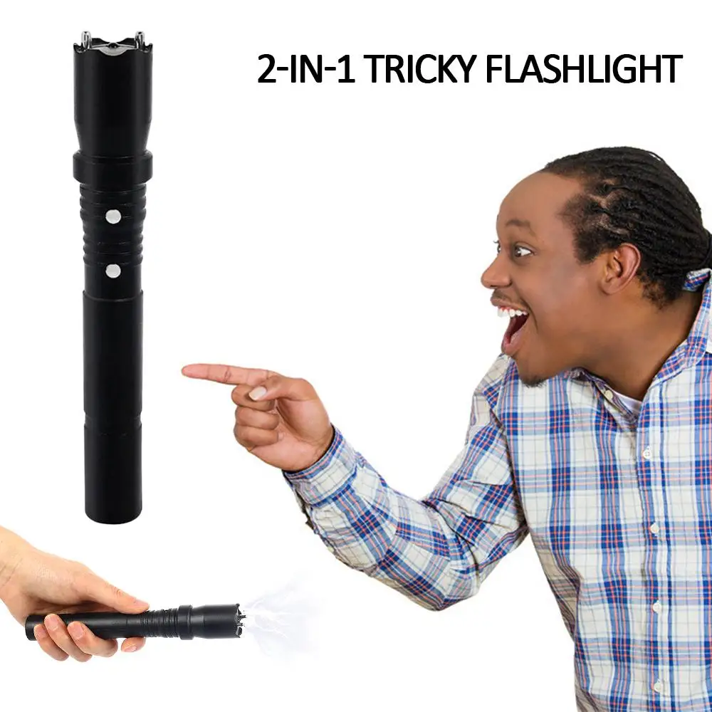 

Funny Gagster Shock Stick Black Sensoring Decorate Prank Electric Shock Stick Electric Toy 2-In-1 April Fools' Day Crazy