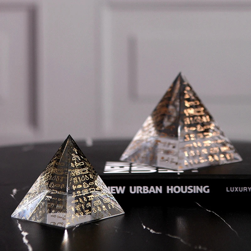 

Modern Creative Home Furnishing Crystal Ornaments Pyramid Creative Home Decoration Crafts