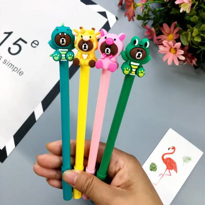 

1pcs Gel Pen 0.5mm Student Gel Pen Black Pens School Office Accessories Supplies Writing Tools Children Kids Gift Stationery