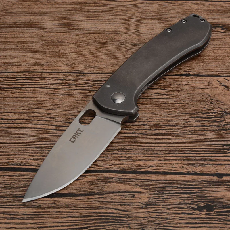 CRKT 5445 складной нож для кемпинга и охоты со стальной ручкой 8Cr13MoV лезвие ножи для выживания EDC инструмент для улицы