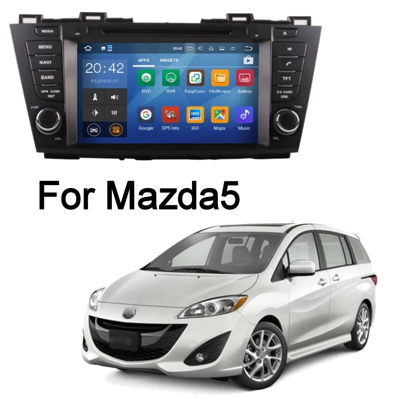 Автомагнитола на Android стерео GPS-навигация для Mazda 5 2010-2018 аксессуары DVD