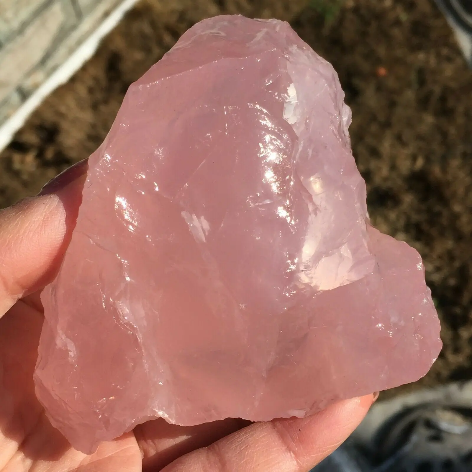 

Natural Rose Crystal Raw Stone Mineral Crystal Specimen Ore and Restore Crystal Healing