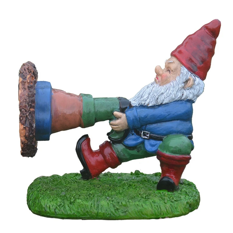 Уникальная полимерная садовая скульптура мультяшное карликовое скалолазание