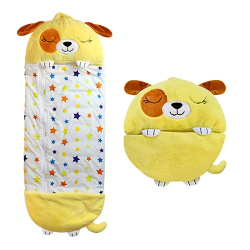 

Children Sleeping Bag Adult Cartoon Lazy One-Piece Quilt Cute Baby Sleeping Bag Winter Travle Ainmal Warm Pillow Dropshipping
