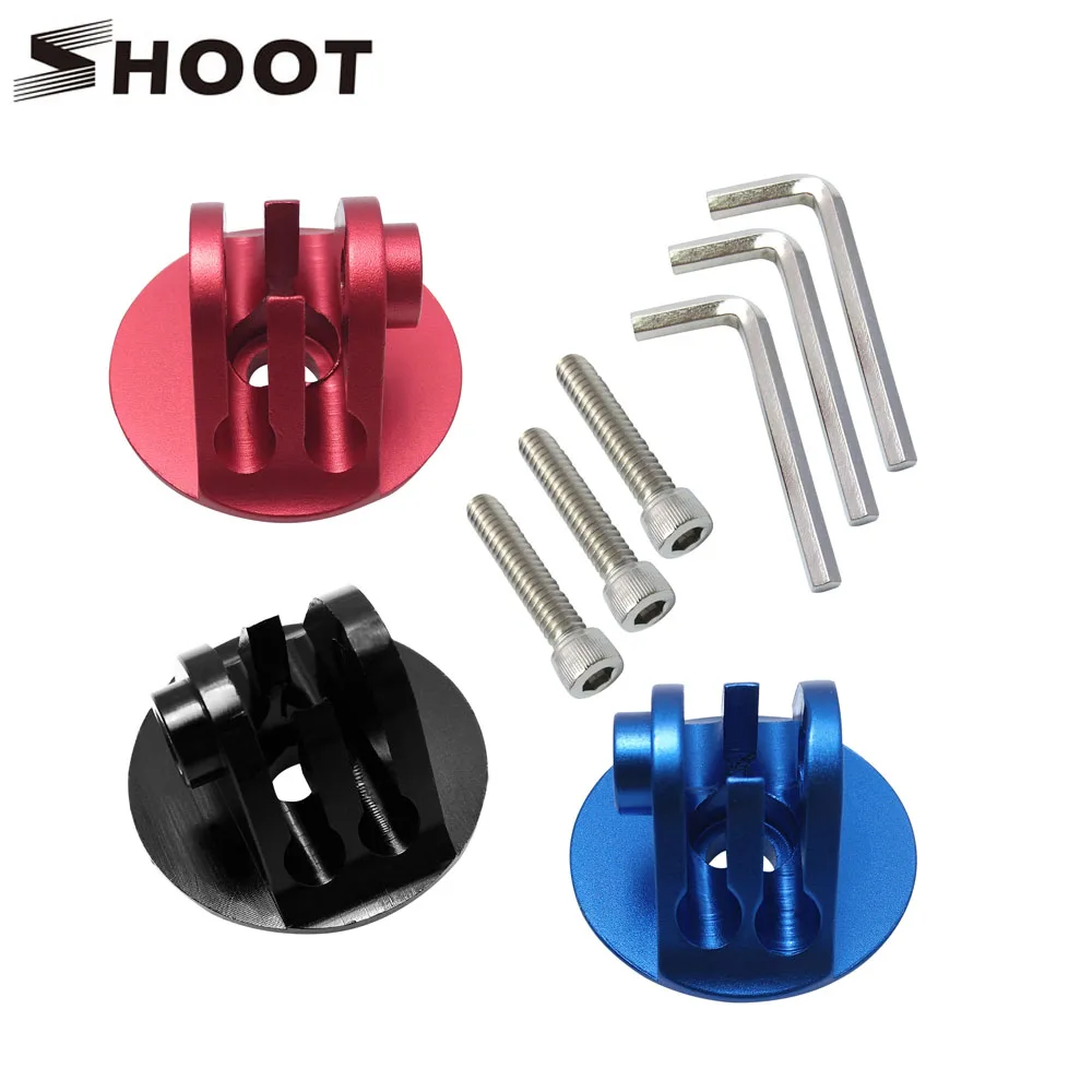 

Велосипедная гарнитура SHOOT из алюминиевого сплава, адаптер с верхней крышкой для GoPro Hero 7 6 5 4 Sjcam Xiaomi Yi 4K Lite Go Pro, аксессуары