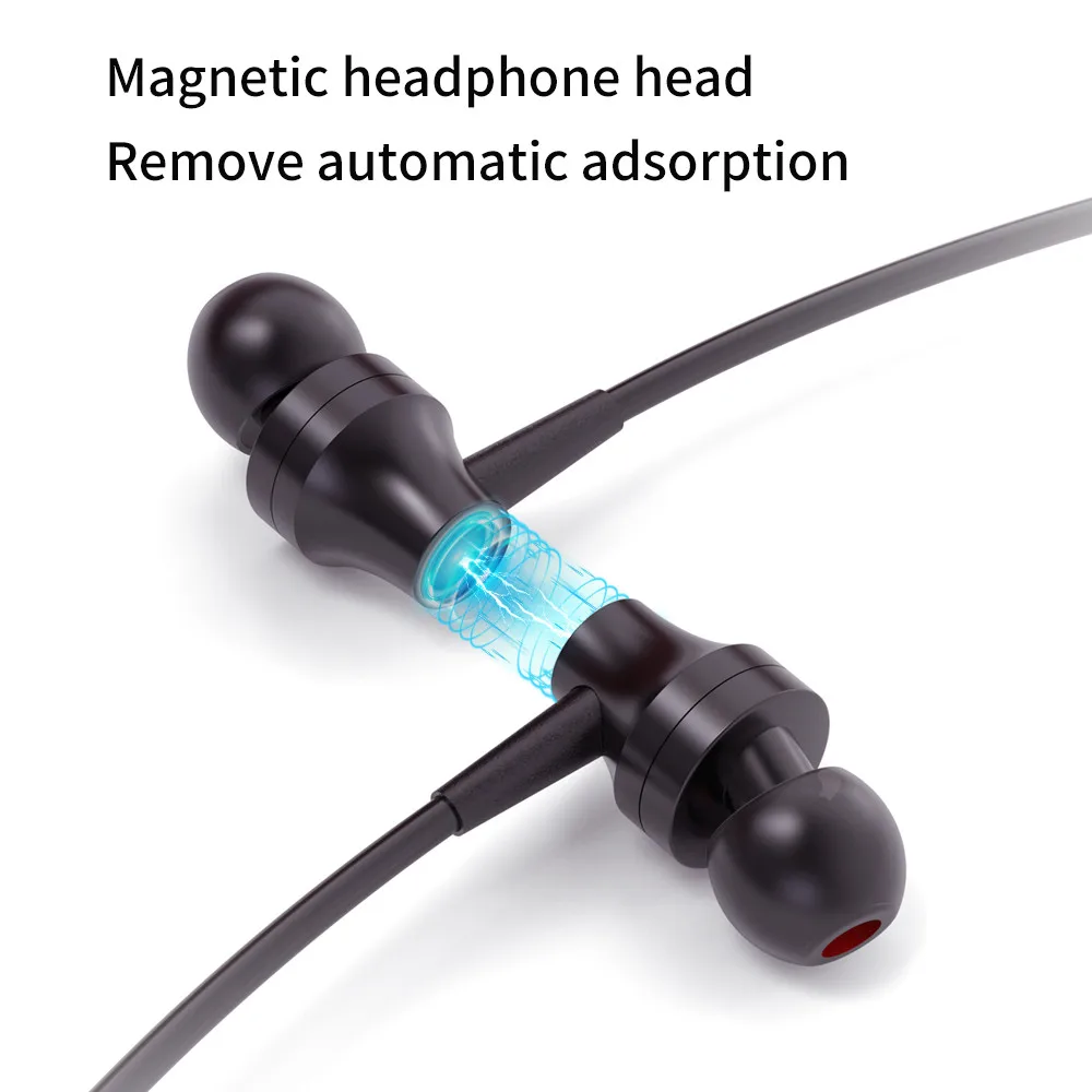 Bluetooth магнитные наушники с шейным ремешком Спортивные Беспроводные Наушники Hi-Fi