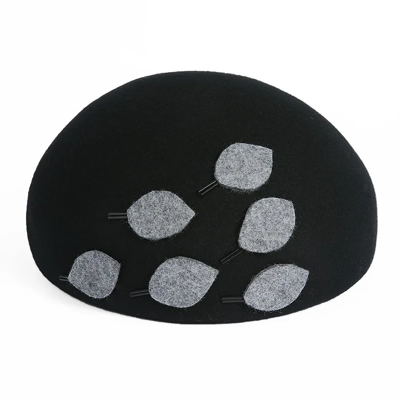 Шерстяная шляпа-чародей для женщин фетровые шляпы Женские винтажные Коктейльные