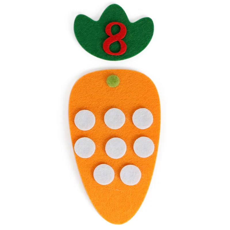 

21pcs Apple Tree DIY Train Clock Carrot Puzzle Game Learning Education Match Digital Teaching Toy For Children Birthday Gift