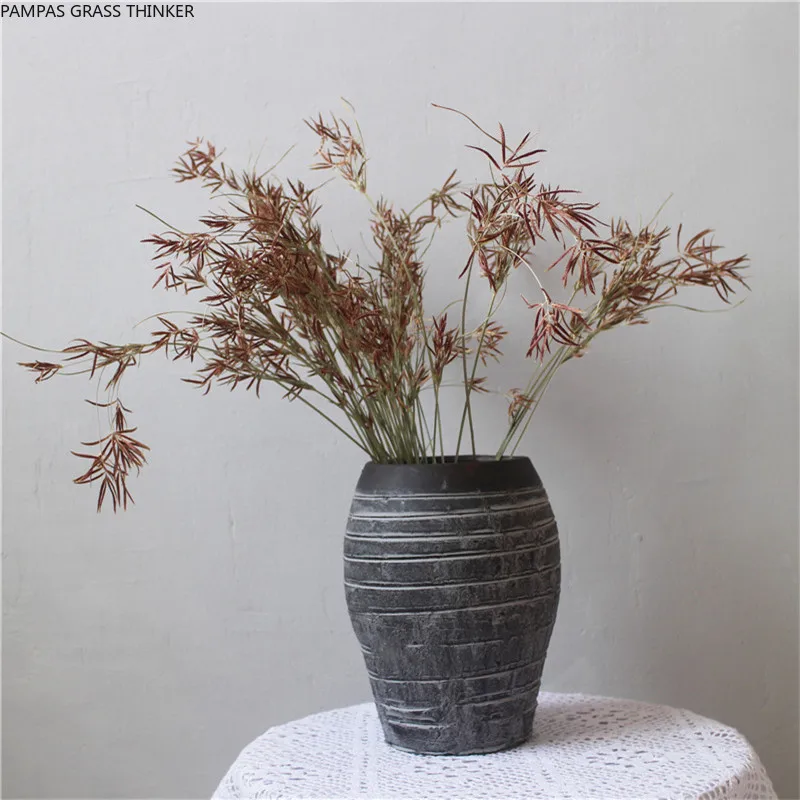

50 pcs Dried flower bunch red maple grass natural plants wedding floral red maple bouquet home decoration flower