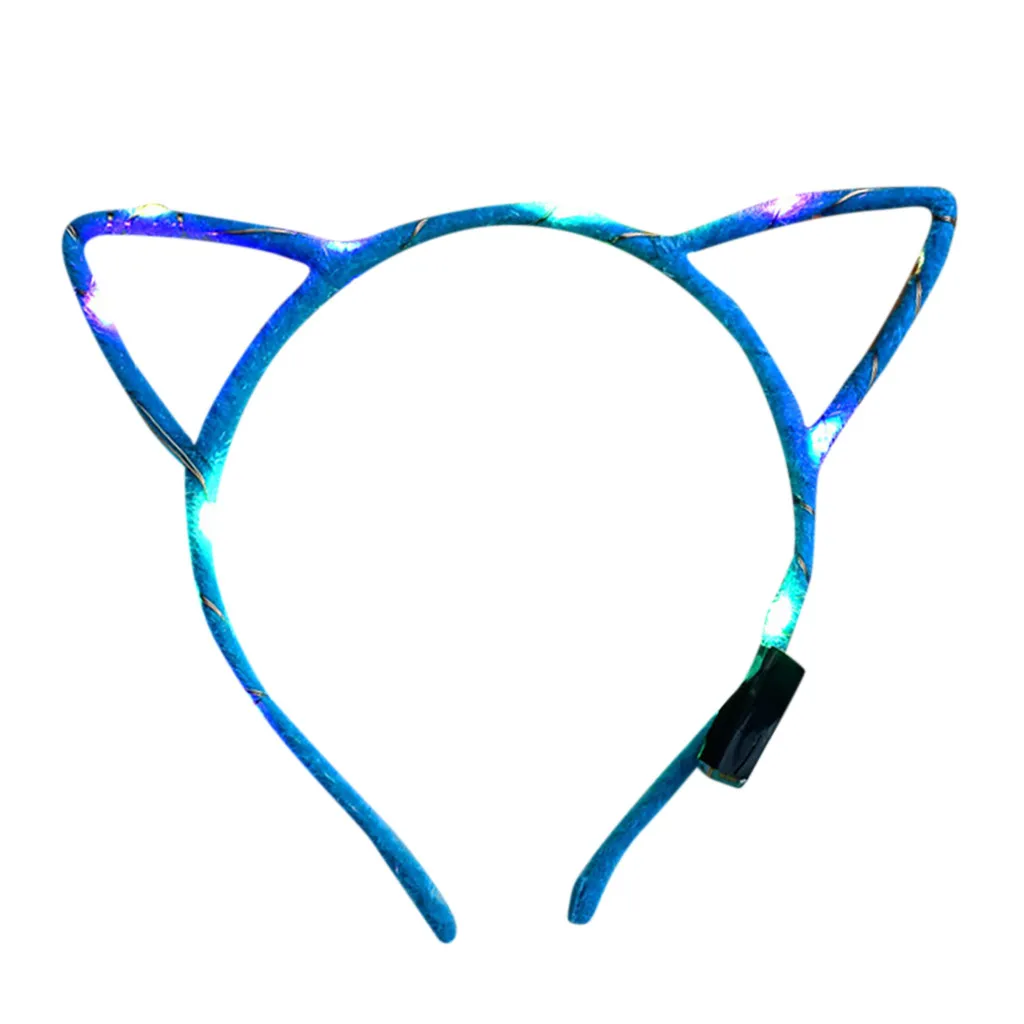 Обручи для волос девочек El светодиодный Клубные вечерние аксессуары освещение