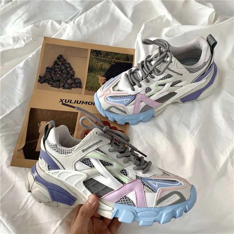

Chunky Sneakers Women 2021 Spring Sunmmer Women Shoes Fashion Women's Sport Shoes Ins Thick Bottom Women's Vulcanized Shoes