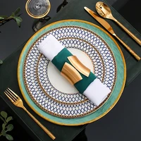 luxury full tableware of plates ceramics cutlery tableware stainless steel knife fork spoon dinnerware zero waste kitchen gift