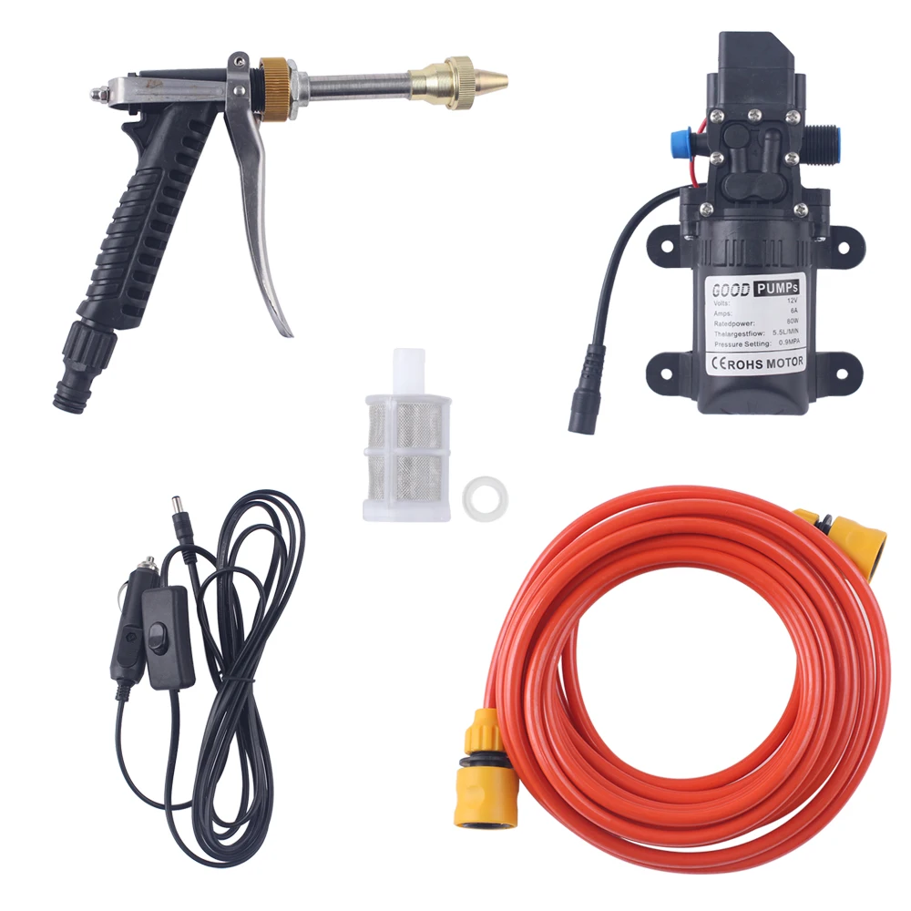 Pаспродажа Пистолет для мойки автомобиля, портативный насос высокого давления, 12 В