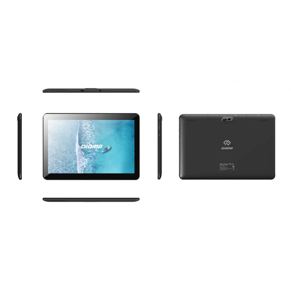 Планшет Digma Plane 1596 3G 1112462/2Gb/16Gb/10.1"/IPS/1280x800/WiFi/BT/GPS/Android 9.0/microSD 64Gb/4700mAh/PS1213PG/черный |