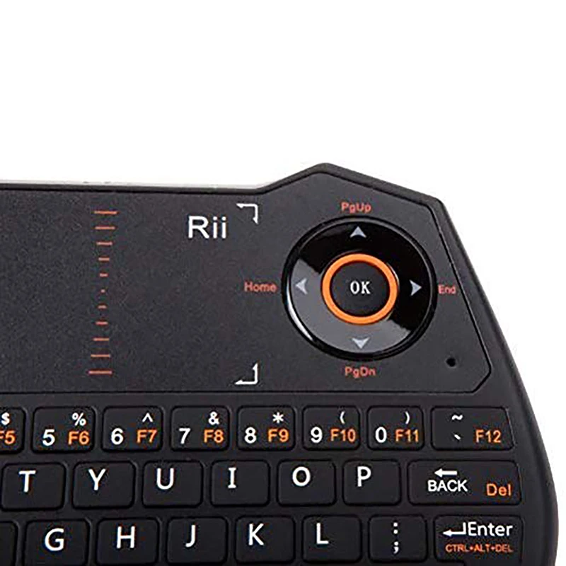Rii I28 Backlit Air Mouse 2.4GHz Wireless Keyboard with Contactpad Mic Headphone Port Voice Qwerty for PC Android TV Box | Компьютеры и