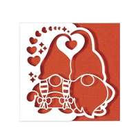 gnome heart border metal cutting dies stencil template for diy scrapbooking embossing paper cards making craft dies cut