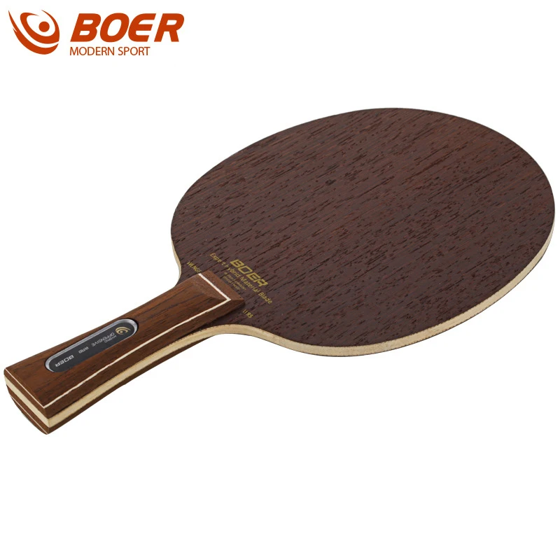 

BOER Lightweight Table Tennis Paddle Bat 5 Layer Ping Pong Shakehand/ Penhold Racket Ayous Wood Core