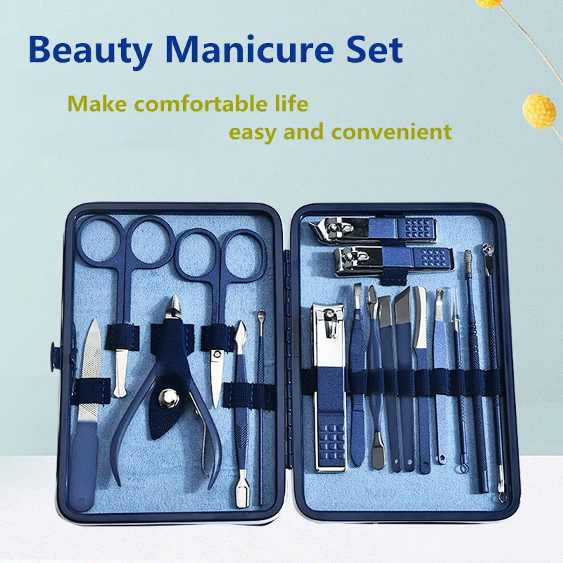 Маникюрный набор 18 в 1 профессиональные ножницы для ногтей ножниц инструменты