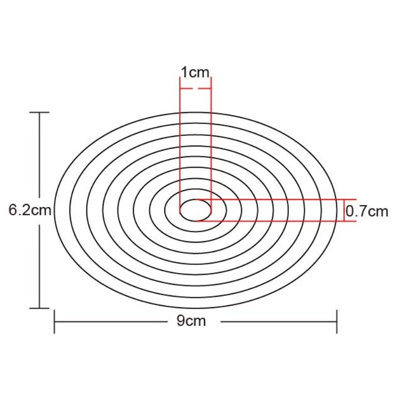 

9pcs/set Oval Circle Basic Shape Frame Dies Cutting Decor Scrapbooking Steel Craft Die Cut Create Embossing Paper Card