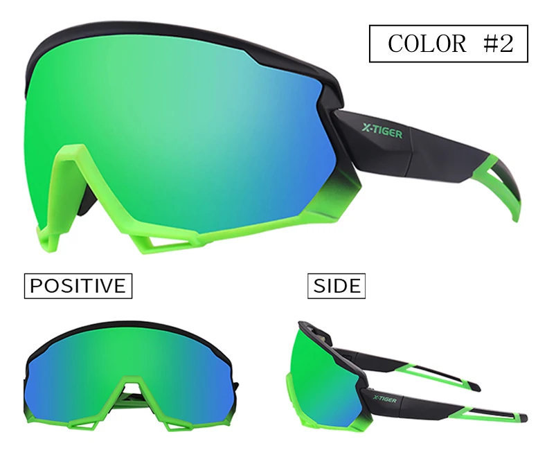 X-TIGER Wind Cycling Glasses 5 Lens Polarized Outdoor Sport Bicycle Glasses MTB Mountain Bike Sunglasses Goggles Cycling Eyewear