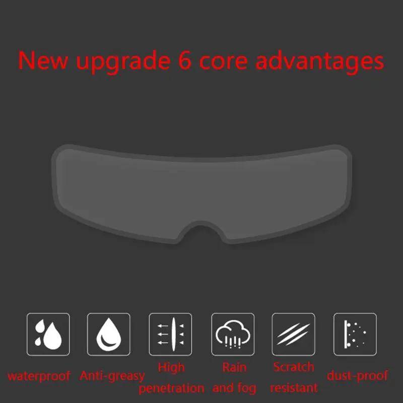 

Universal Type Motorcycle Helmet Water Resistant Anti-rain Anti-fog Film Lens Stickers Riding Safety Helmet Water Resistant