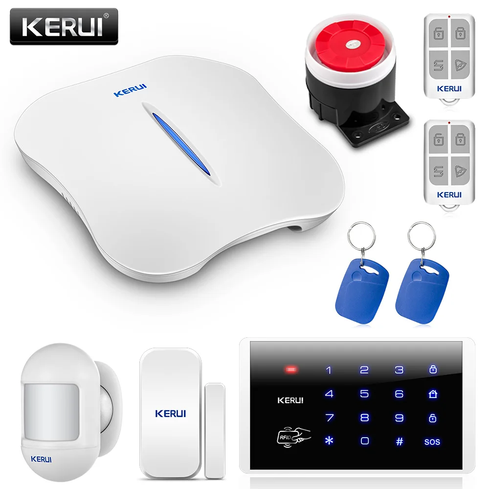 Система охранной сигнализации KERUI W1 Wi Fi система PSTN датчик движения для дома с