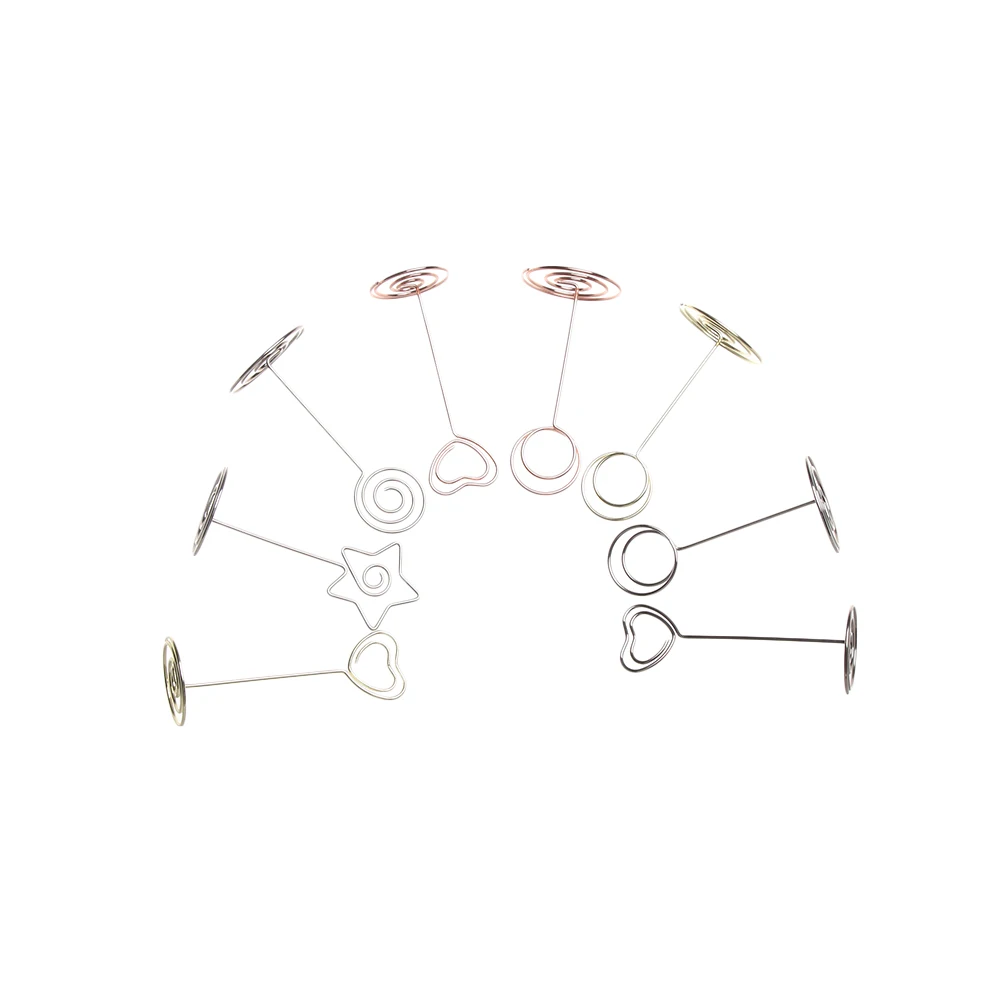 Металлический держатель для карт романтическая подставка фотографий с