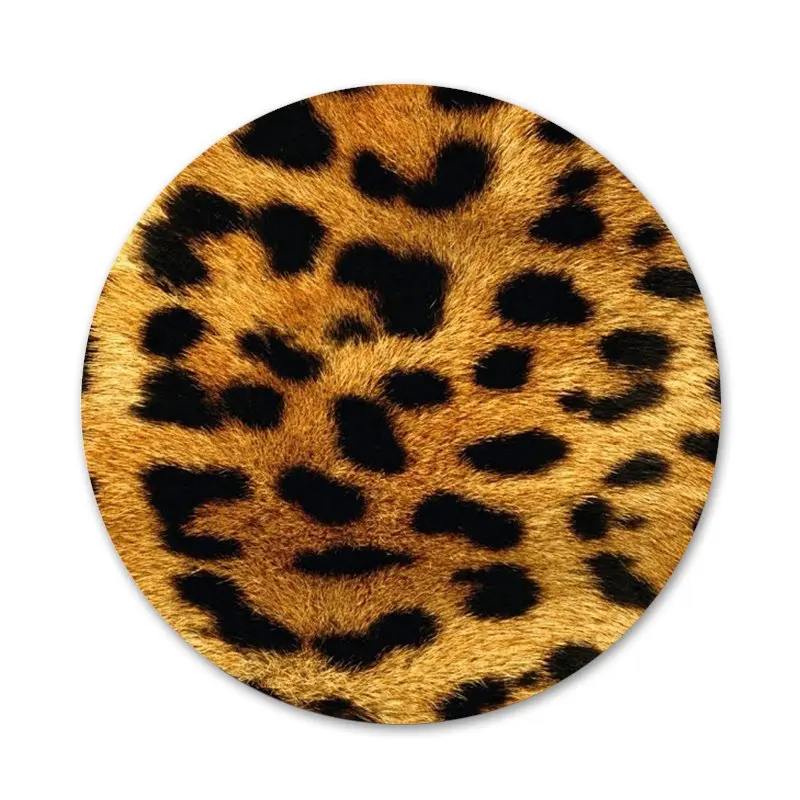 58 мм с принтом тигра и леопарда Значок брошь заколка аксессуары для одежды рюкзак