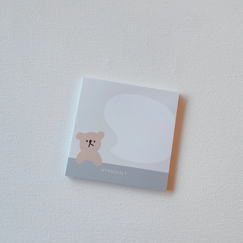 50 листов/лот Kawaii корейский INS Friend Bear Dialog Memo Pad N Times Sticky Notes портативный блокнот для