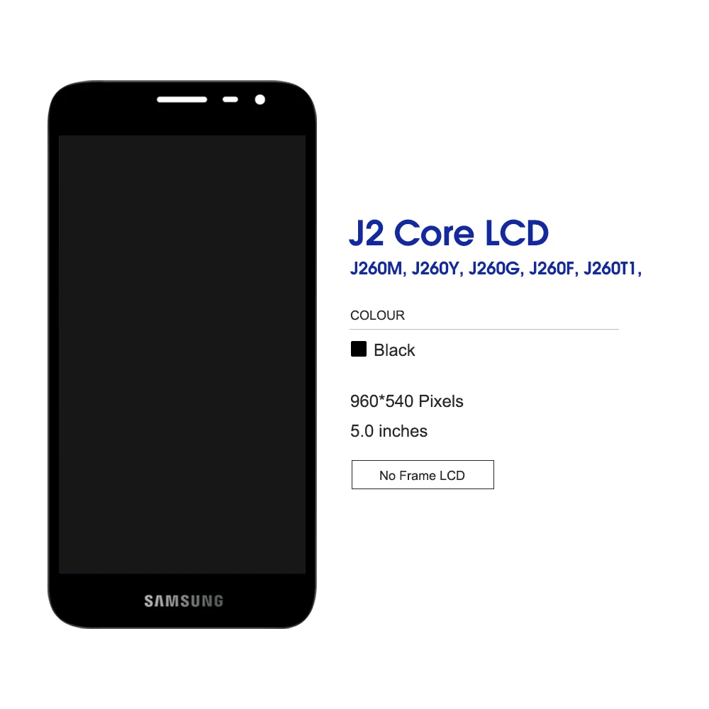 Оригинальный дисплей 5 0 дюйма для Samsung Galaxy J2 Core J260 J260F/DS J260M J260Y J260G J260A сменный