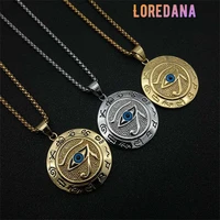 loredana fashion titanium necklace epic delicate ancient egypt eye of horus eagle head god eye stainless steel necklace for men