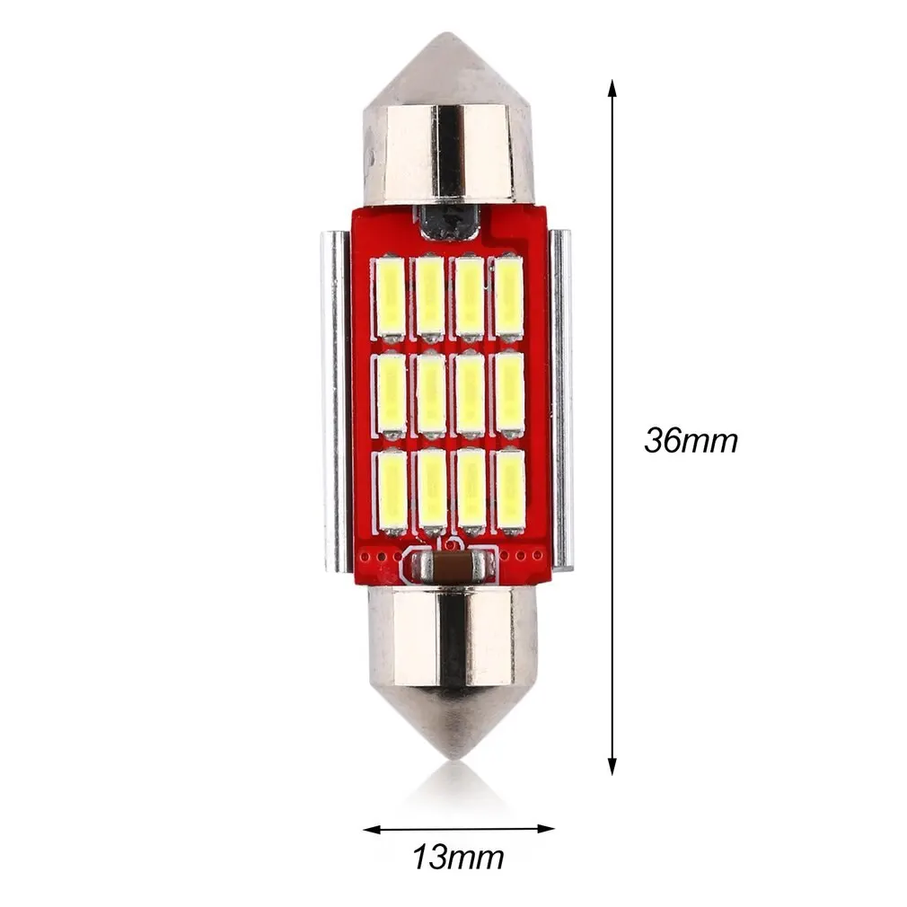 

4014-12SMD Heat Radiation Car Interior LED Lights Lamp Auto Map Roof Reading Bulbs Car Dome Light Highlight Number Plate Light