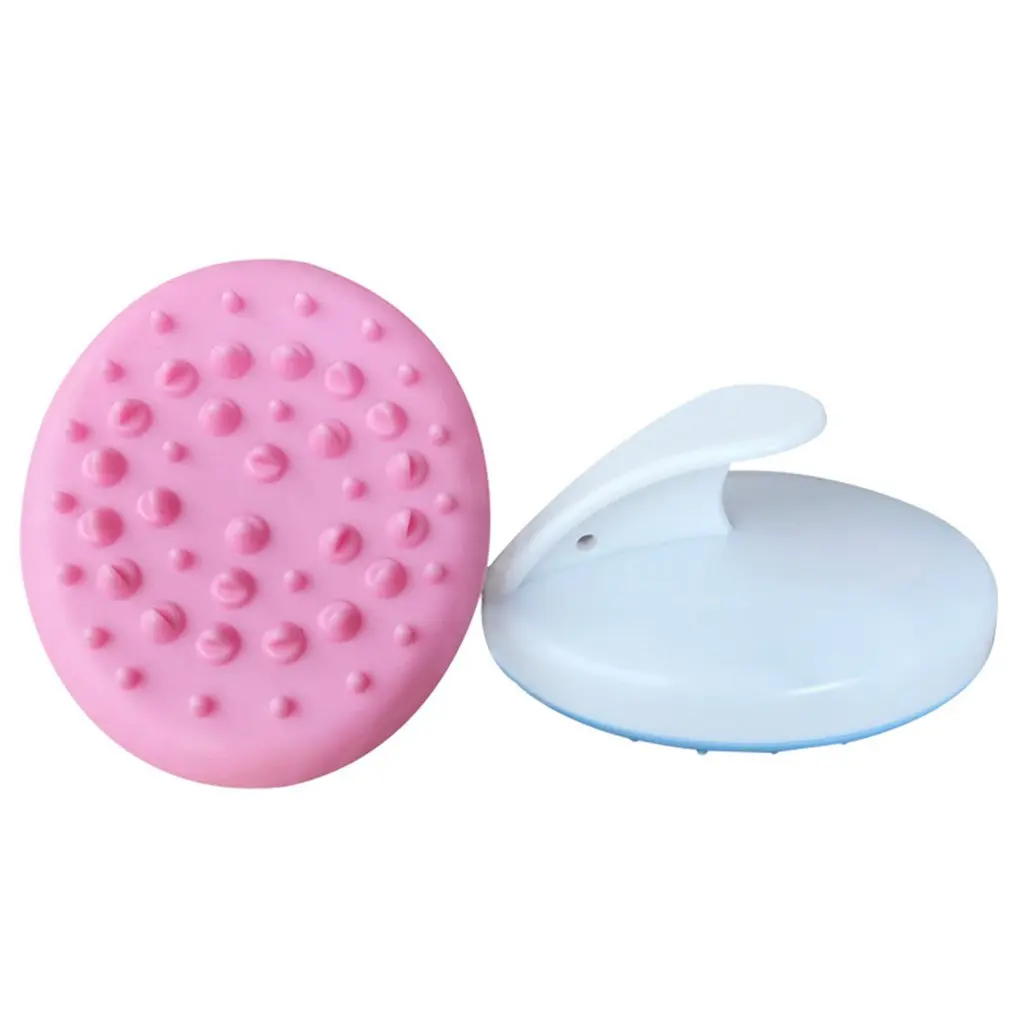 Силиконовая щетка для массажа всего тела Нефритовый кролик двойная Рыбка