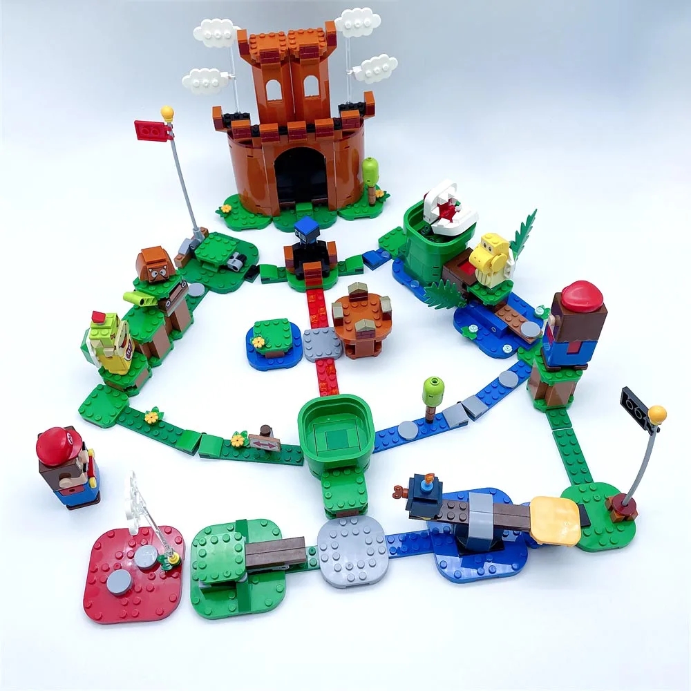 

2021 New Classic Game Red Hat Plumber Model Piranha Set Building Blocks Assembly Toys Children's Birthday Gifts Boys and Girls