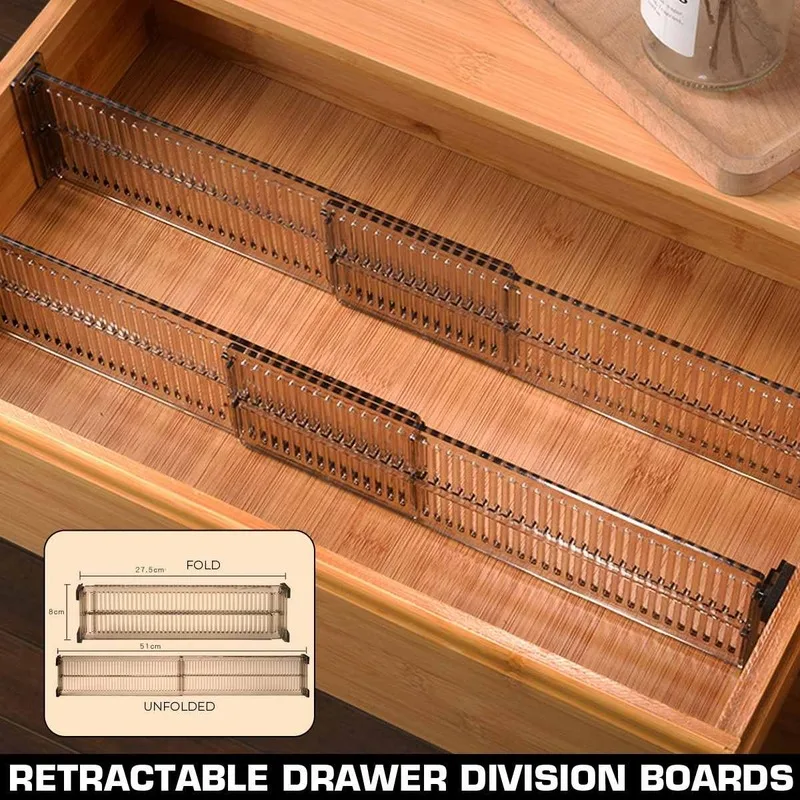 2/4 предмета в комплекте Пластик ящиками Разделитель шкаф регулируемый DIY