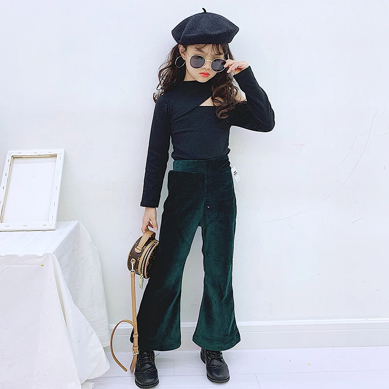 Футболка для девочек на весну осень Детская футболка модные детские топы уличная