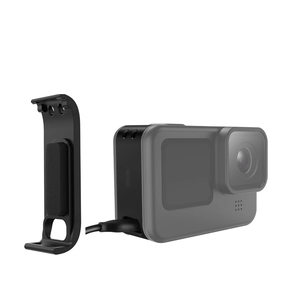 

Спортивная камера перезаряжаемая боковая Защитная крышка пластик для GoPro Hero 9 Спортивная камера пылезащитный аккумулятор крышка двери корп...