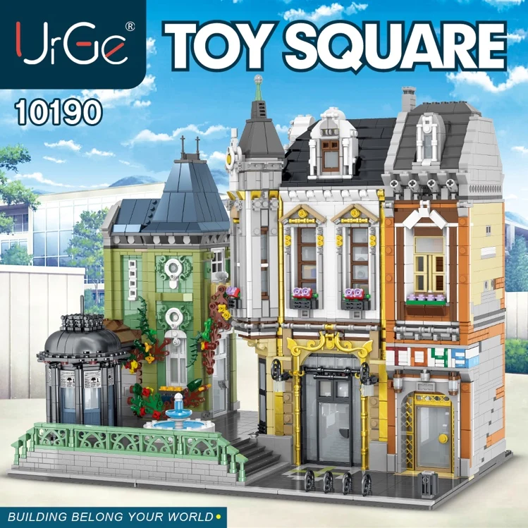 

Moc City Streetview Series The Brickative Post Office The Quean Brickoria Modular Model Building Blocks Bricks Toys Kids Gift