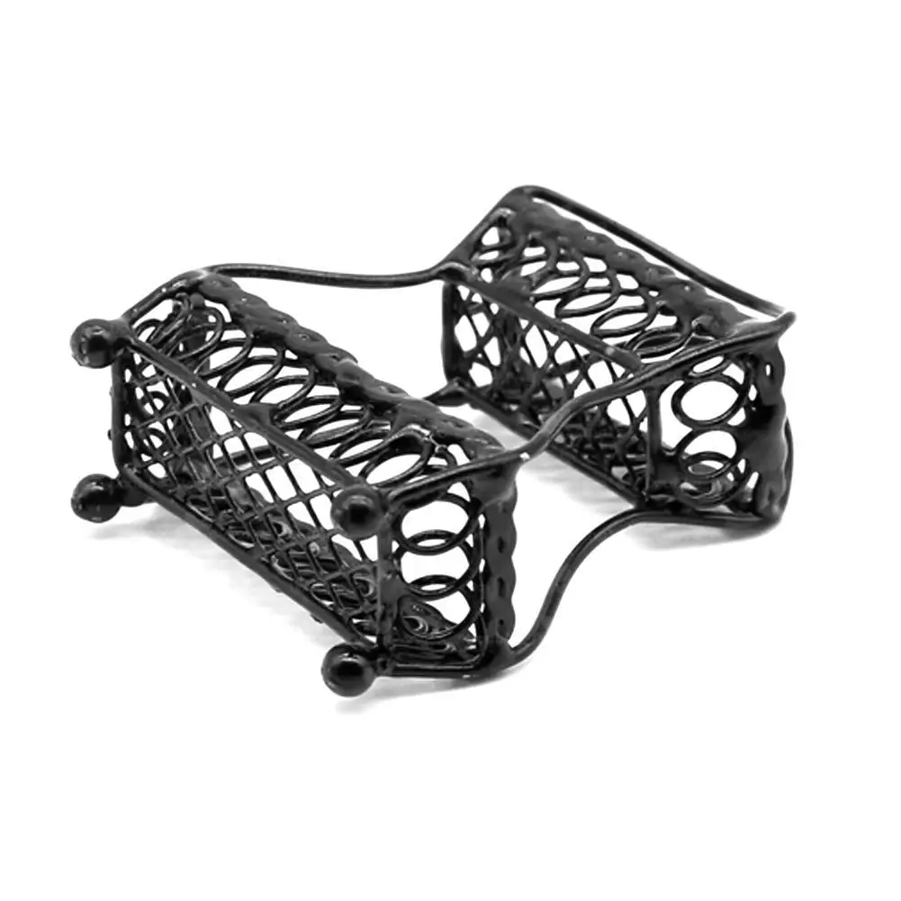 

1:12 Dollhouse Accessories Simulation Metal Fruit Basket Model Miniature Furniture Dollhouse Food Basket Scene Decoration