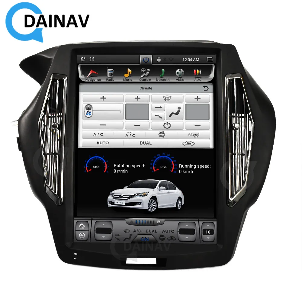 Автомагнитола на Android с GPS-навигацией для Honda for-accord 2013-2017 2.0L 2.4L Автомобильный видео