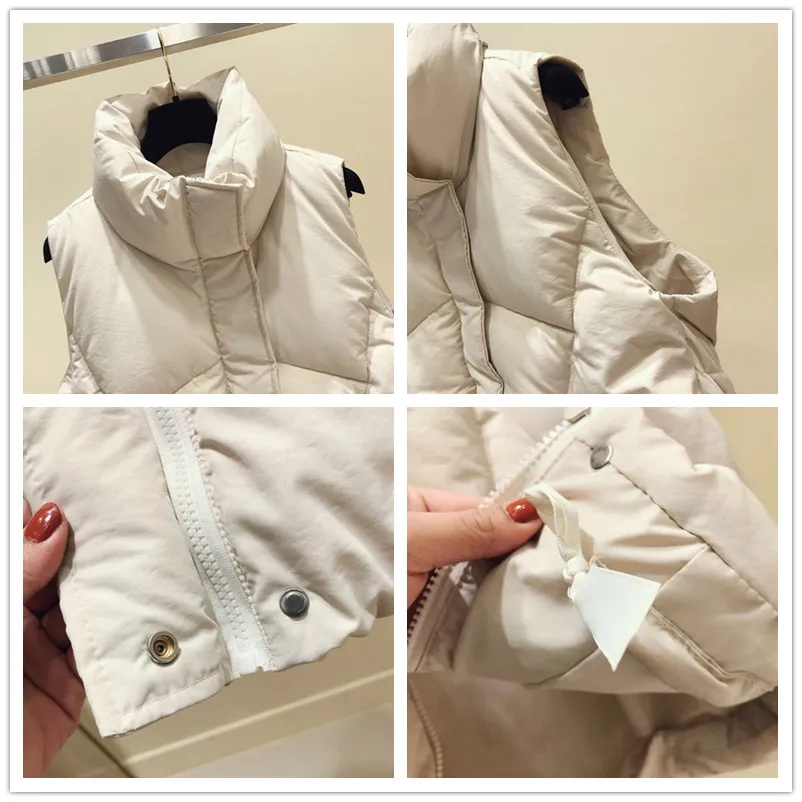 MUMUZI вниз женский хлопковый жилет длинная стильная Весенняя свободная плотная