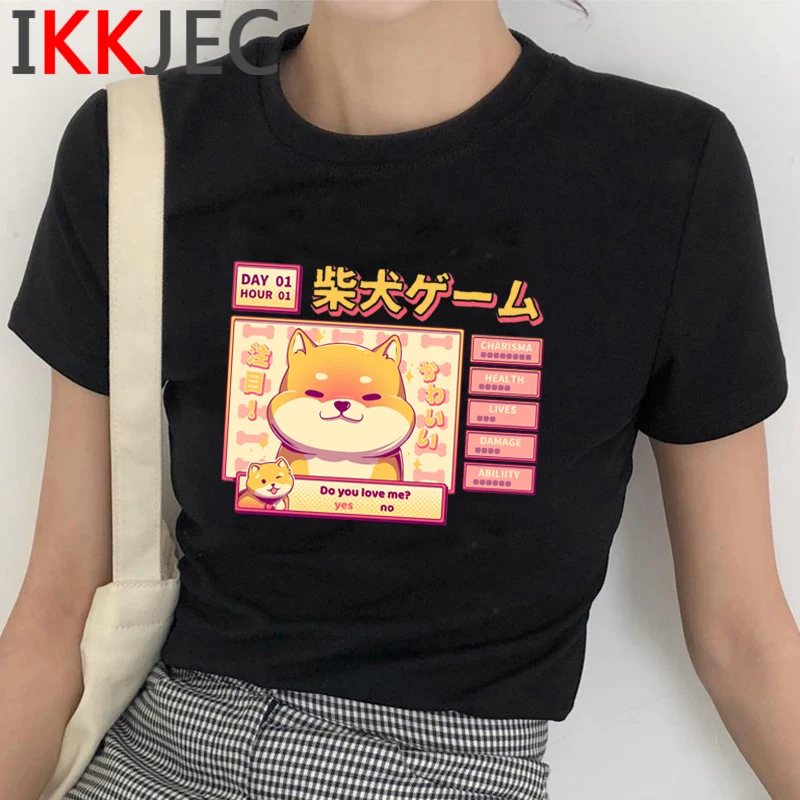 

Cute Shiba Inu Doge t-shirt women couple kawaii ulzzang plus size streetwear top tees summer top aesthetic