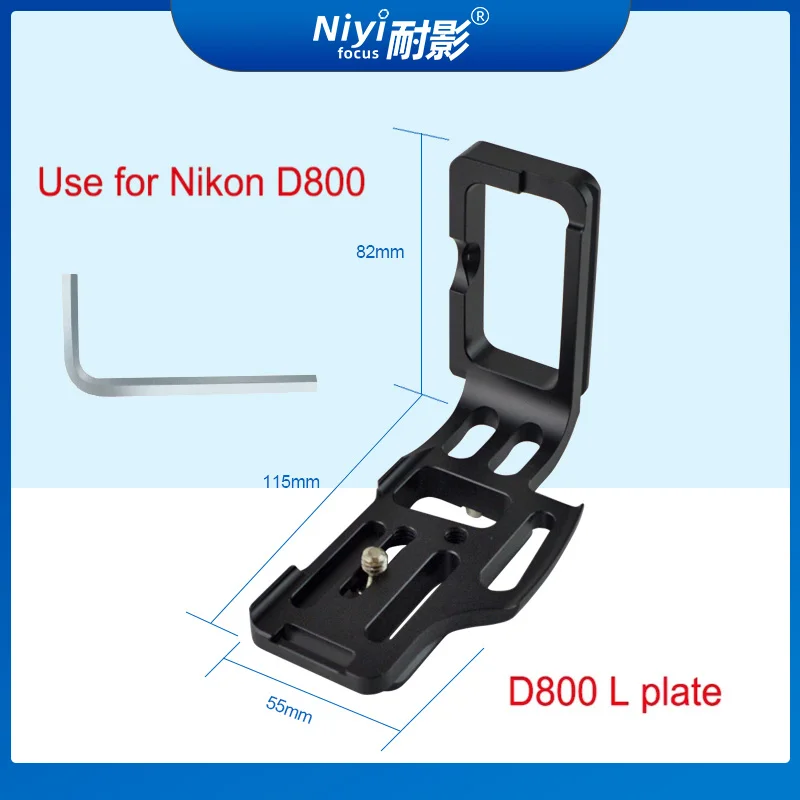 

Camera Quick Release L Plate Holder Hand Grip Vertical Bracket Tripod Head Adapter Mount Compatible For Nikon D800 D800E D810