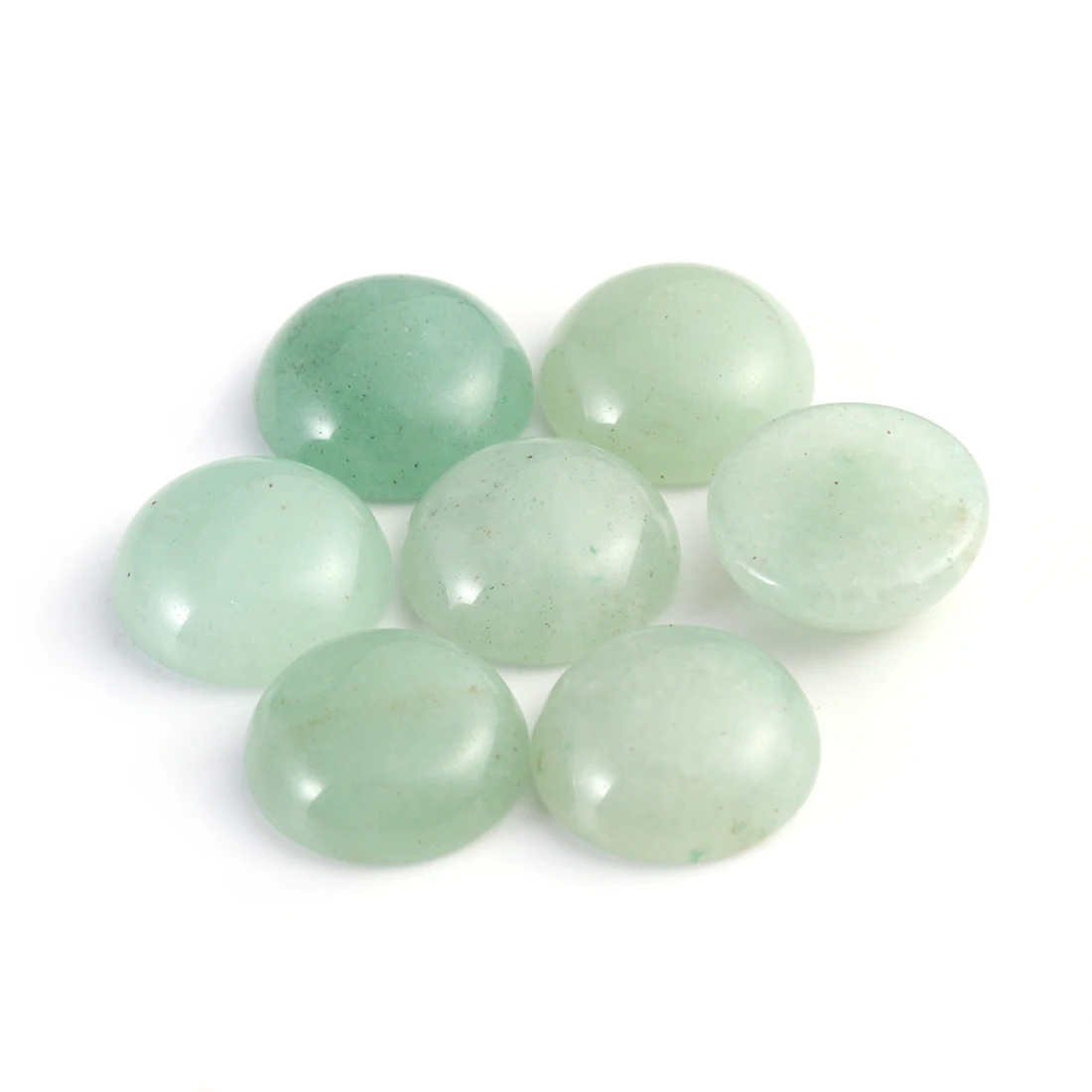 green aventurine DC 10 шт./лот Натуральный камень кабошон 4/6/8/10/12 мм 25 узоров для DIY кольца, серьги, браслет Цепочки и ожерелья делая конечные бусины в форме цветов - Цвет: green aventurine