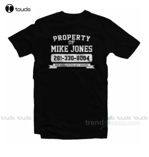 

New Property Of Mike Jones Black T-Shirt S-5Xl Mens Tee Shirts