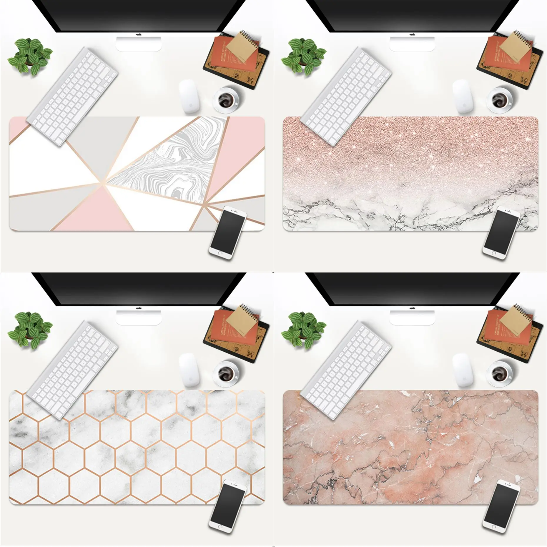 

Marble New Arrivals Keyboard Gamer Gaming Mouse pads Size for 90x40cm 80x30cm Rubber Mousemats