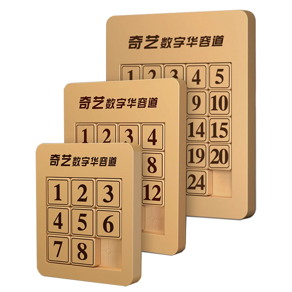 Qiyi 3x3x3 4x4 5x5x5 Цифры скользящий игровой куб Klotski магический магнитные головоломки